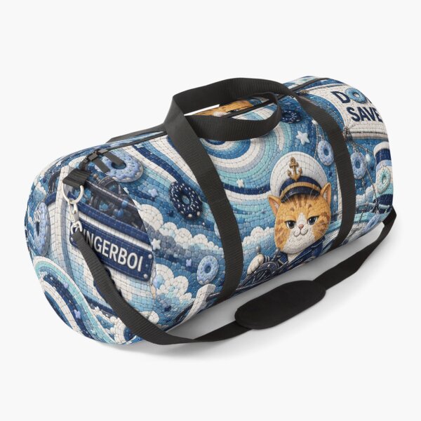 Item preview, Cute Ginger Cat Captain Donut Ocean Navigator Dreamscape designed and sold by Mindworx21.