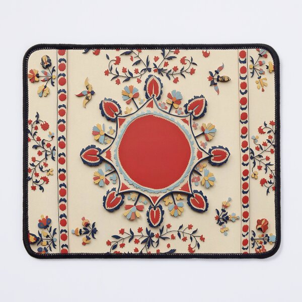 Item preview, Tashkent Suzani Kokand Uzbekistan Embroidery Print designed and sold by Vicky Brago-Mitchell®.