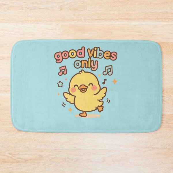 Item preview, Cute Chibi Duck Dancing-Good Vibes Only designed and sold by carestazafeli.