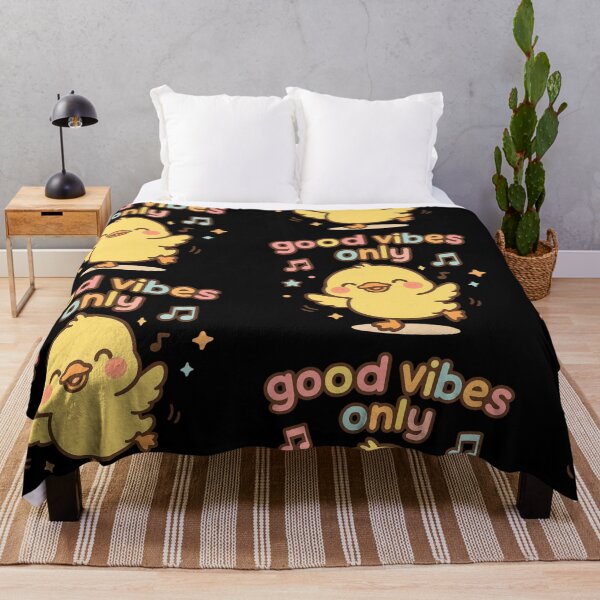 Item preview, Cute Chibi Duck Dancing-Good Vibes Only designed and sold by carestazafeli.