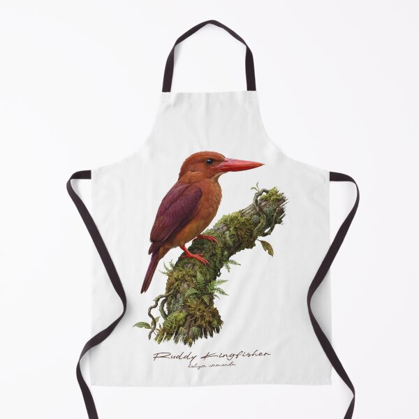 Item preview, Ruddy Kingfisher on Mossy Branch designed and sold by Takeda-art.