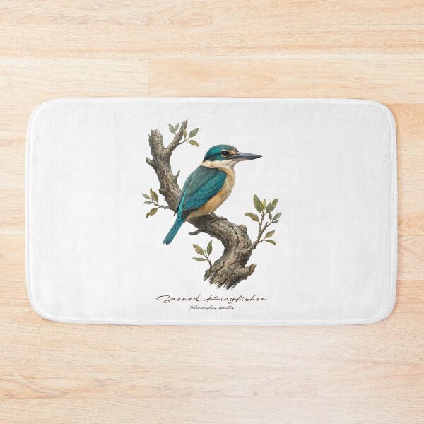 Item preview, Sacred Kingfisher on Rustic Branch designed and sold by Takeda-art.