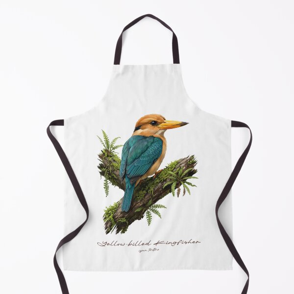 Item preview, Yellow-billed Kingfisher on Mossy Branch designed and sold by Takeda-art.