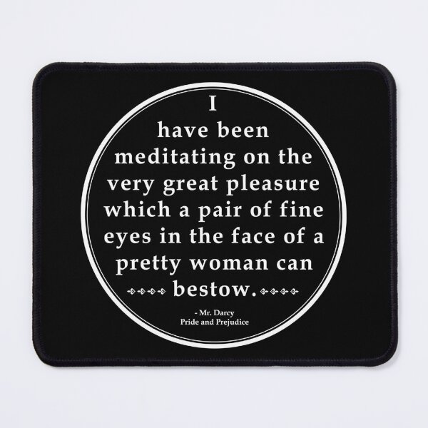 Item preview, Pride and Prejudice Mr Darcy pretty eyes quote Black designed and sold by MariOyama.