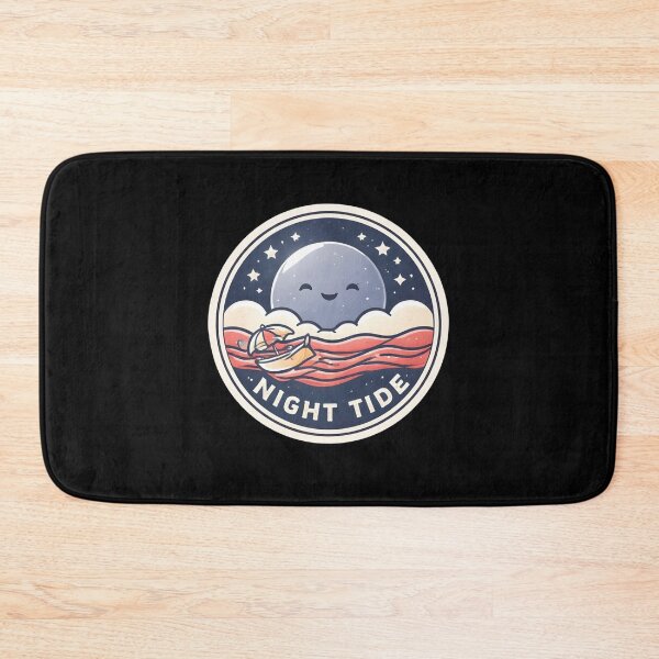 Item preview, Night Tide Moon Ocean Waves Retro Beach Stickers designed and sold by FestivityFinds.
