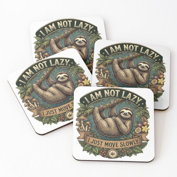 Item preview, I Am Not Lazy, I Just Move Slowly designed and sold by KrisGraphic45.