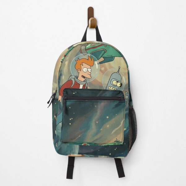 Item preview, Fry & Bender with Rick and Morty designed and sold by LeagueHeavenGG.