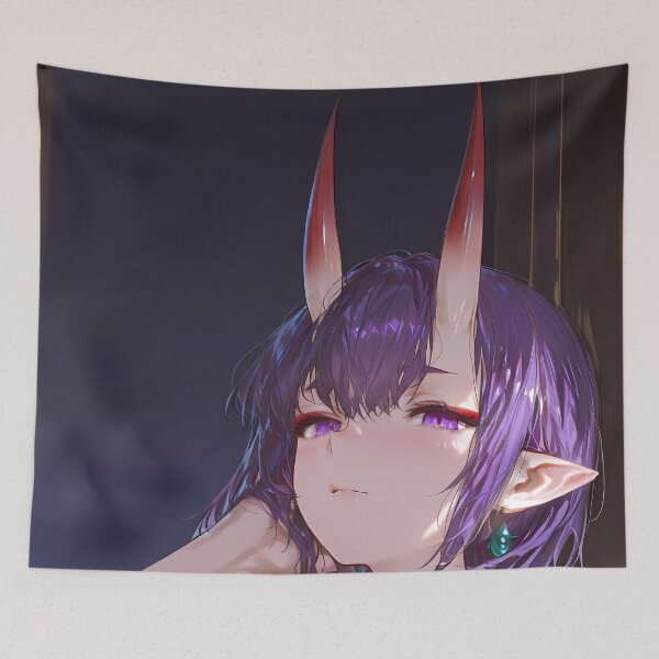Item preview, Shuten Douji Fate Grand Order Relaxed Purple Oni Gaze designed and sold by PMartistStudio.