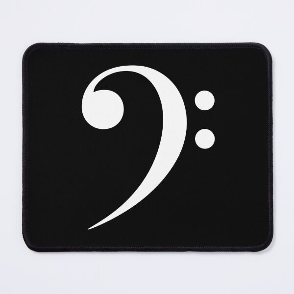 Item preview, Minimal Bass Clef Music Symbol – Elegant White Classical Music Design for Unisex Music Lovers designed and sold by lematworks.