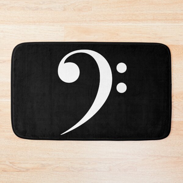 Item preview, Minimal Bass Clef Music Symbol – Elegant White Classical Music Design for Unisex Music Lovers designed and sold by lematworks.