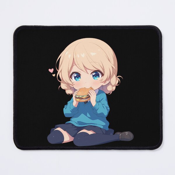 Item preview, Darjeeling Girls Und Panzer Chibi Kawaii Burger Anime Girl Sweet Relaxing Vibe designed and sold by earlobejerk.
