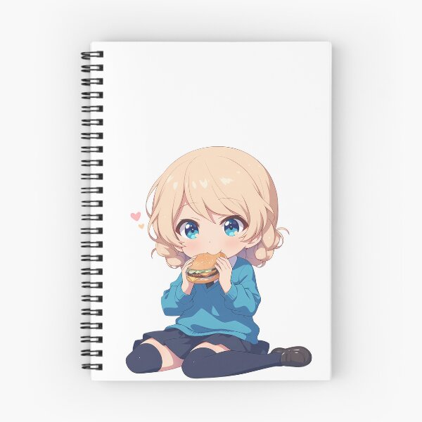 Item preview, Darjeeling Girls Und Panzer Chibi Kawaii Burger Anime Girl Sweet Relaxing Vibe designed and sold by earlobejerk.