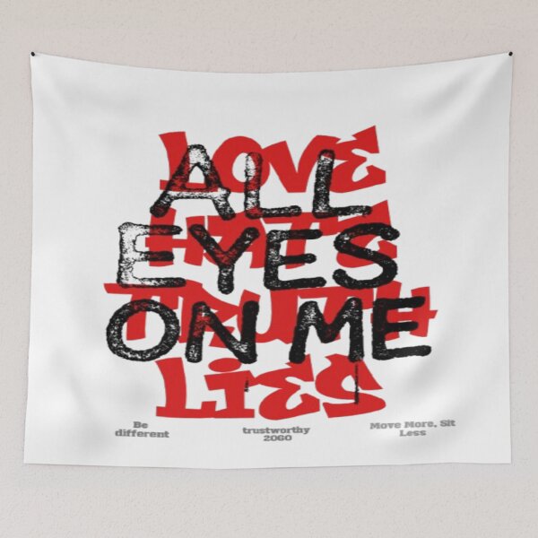 Item preview, Large stylized eye above "ALL EYES ON ME" designed and sold by PixelDown.