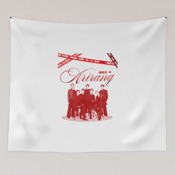 Item preview, Arirang BTS Red Contrast Group Aesthetic designed and sold by Moonpaw-Whimsy.