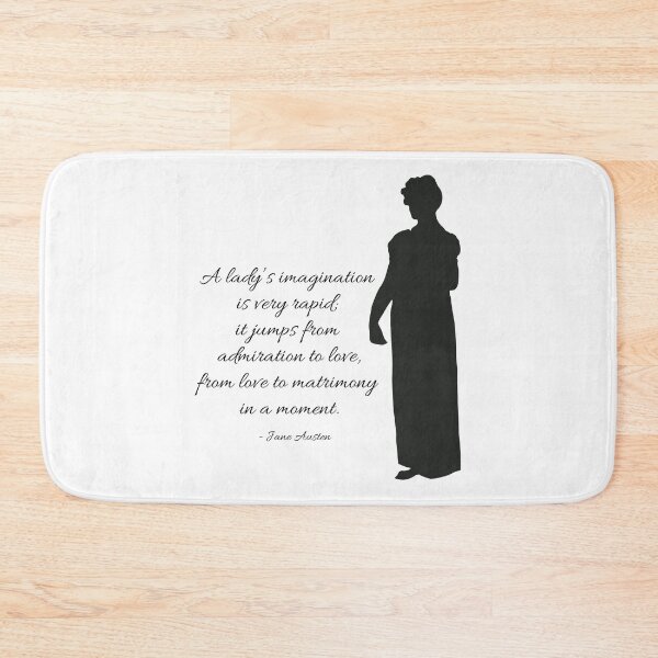Item preview, Pride and Prejudice Matrimony Quote Text Design designed and sold by MariOyama.