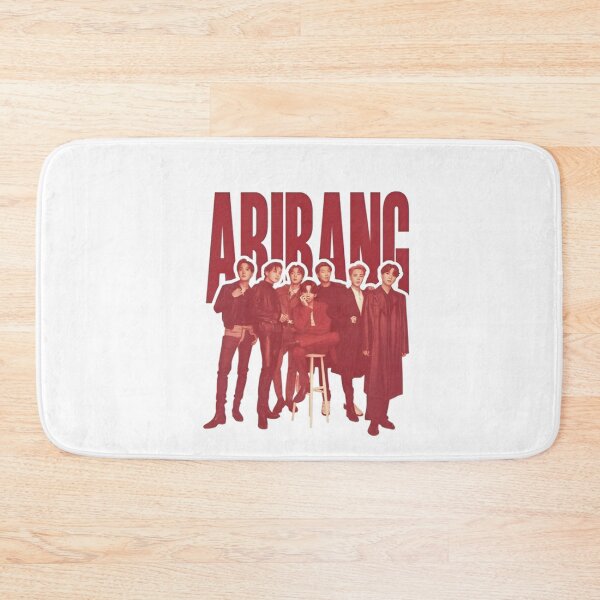 Item preview, BTS Arirang Vintage Red Silhouette Poster designed and sold by Moonpaw-Whimsy.