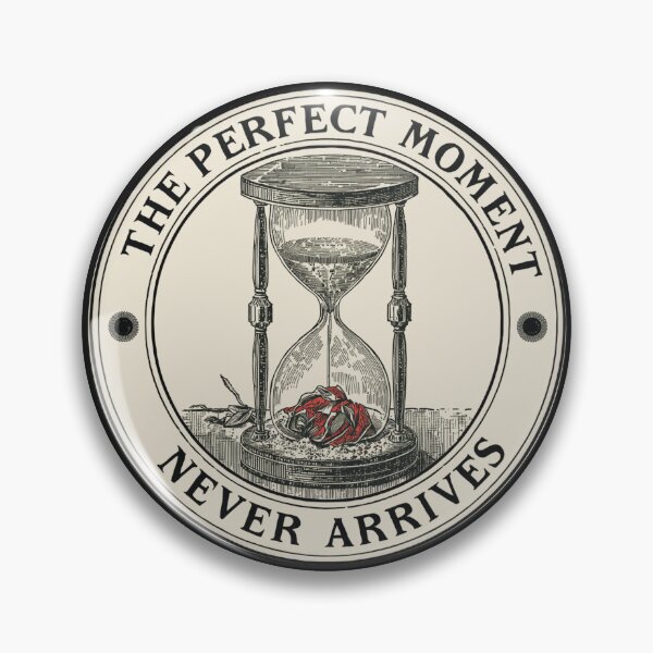 Item preview, The Perfect Moment Never Arrives Hourglass Heart | Dark Academia designed and sold by VENOHA.
