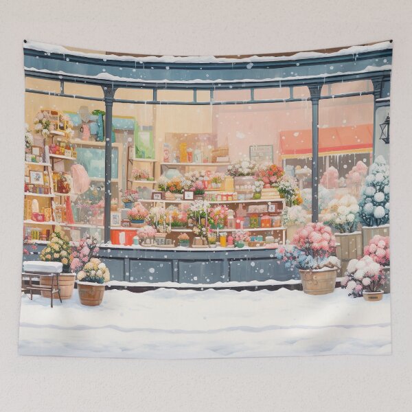 Item preview, Snowy Day at the Little Shop - S03 designed and sold by FlaskLab.