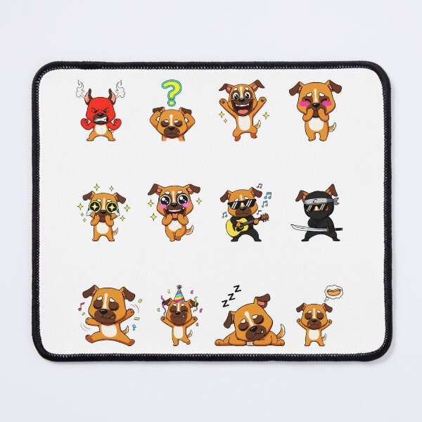 Item preview, Cute Dog Character Sticker Pack Emojis designed and sold by RamyGallery.