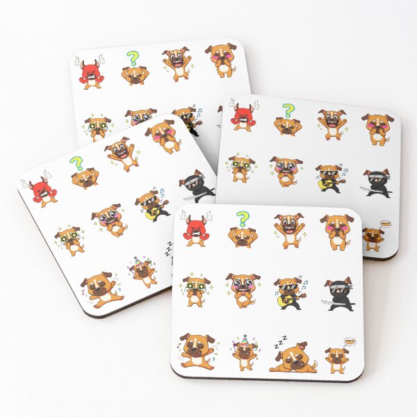 Item preview, Cute Dog Character Sticker Pack Emojis designed and sold by RamyGallery.