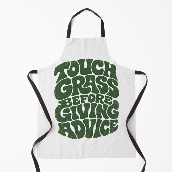 Item preview, Touch Grass Before Giving Advice Retro Bubble Letter Tee designed and sold by PhylonBoxx.