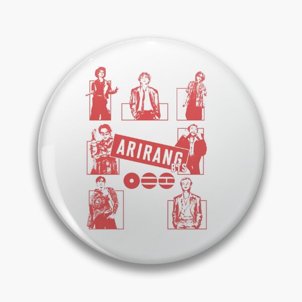 Item preview, Arirang BTS Red Pop Art Grid Comic Style designed and sold by Moonpaw-Whimsy.
