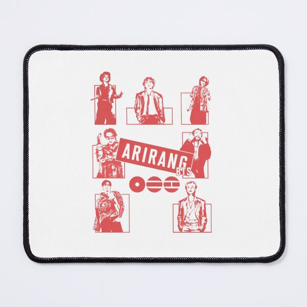 Item preview, Arirang BTS Red Pop Art Grid Comic Style designed and sold by Moonpaw-Whimsy.