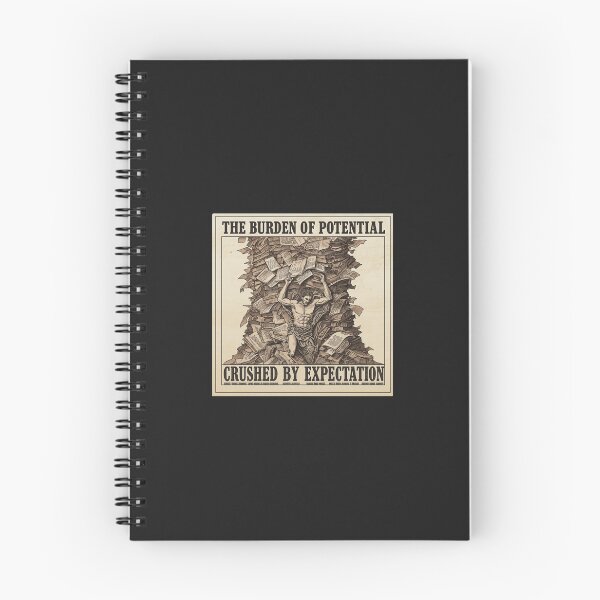 Item preview, The Burden Of Potential Crushed By Expectation | Academic Burnout designed and sold by VENOHA.