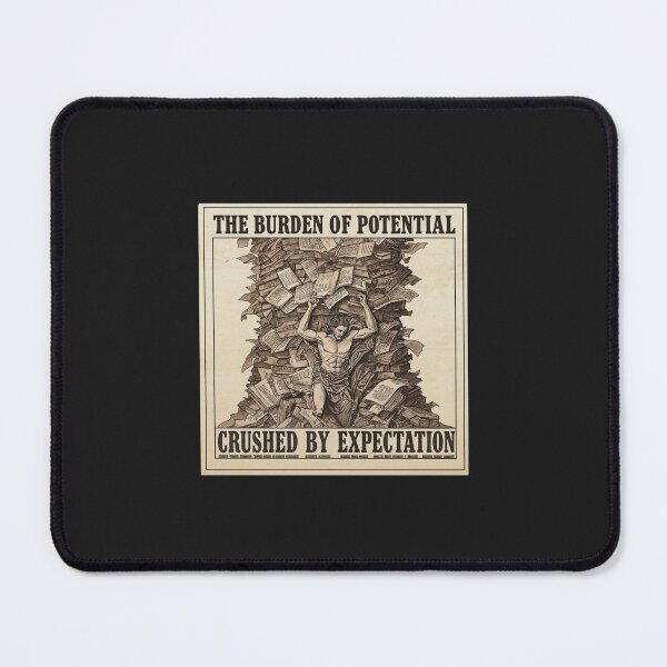 Item preview, The Burden Of Potential Crushed By Expectation | Academic Burnout designed and sold by VENOHA.