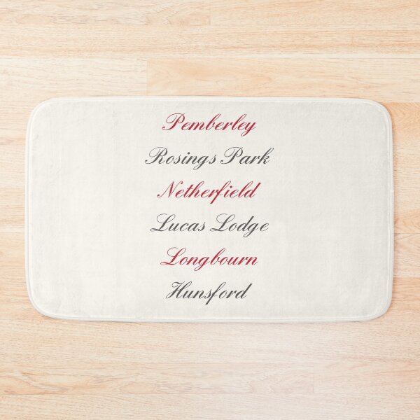 Item preview, Jane Austen Pride and Prejudice Famous Houses Artwork designed and sold by MariOyama.