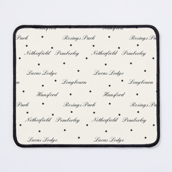Item preview, Jane Austen Pride and Prejudice Houses Pattern Design designed and sold by MariOyama.