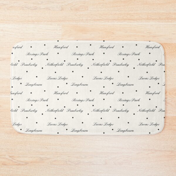 Item preview, Jane Austen Pride and Prejudice Houses Pattern Design designed and sold by MariOyama.