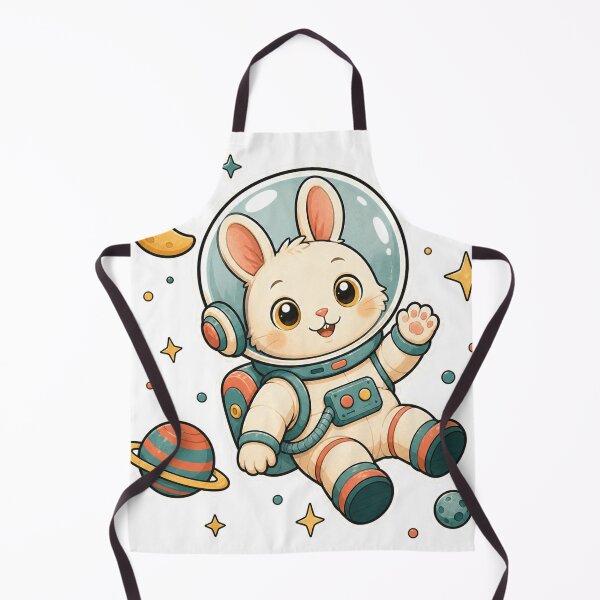 Item preview, Cute Bunny Astronaut in Space designed and sold by Idans.