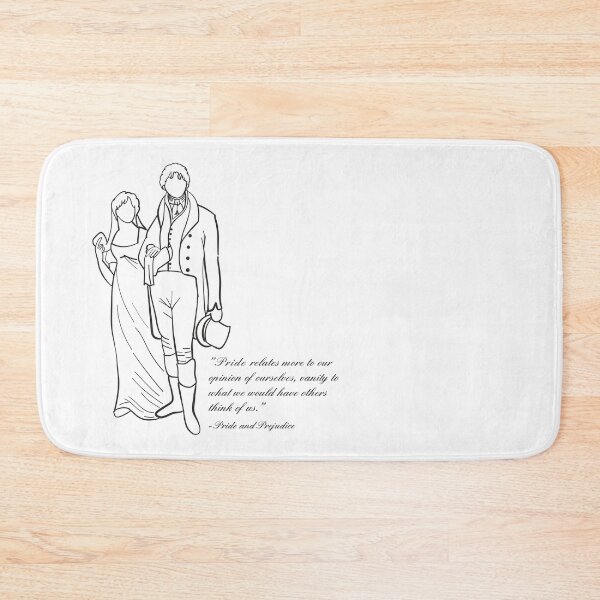 Item preview, Pride and Prejudice Pride and Vanity Quote and lineart designed and sold by MariOyama.