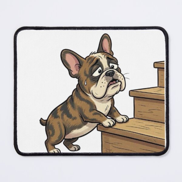Item preview, Frenchie vs Stairs designed and sold by ClaussShop.