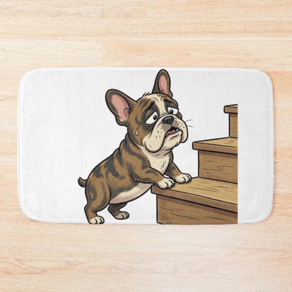 Item preview, Frenchie vs Stairs designed and sold by ClaussShop.