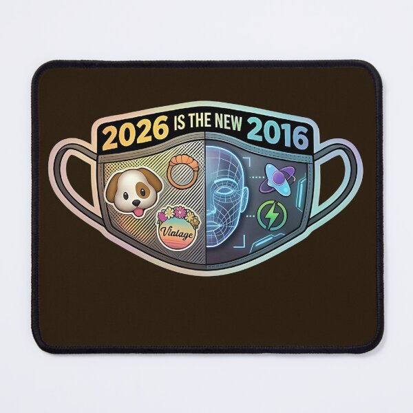 Item preview, 2026 Is The New 2016 Sticker — Nostalgia Challenge Trend Gift Y2K Revival designed and sold by VectorJoy.