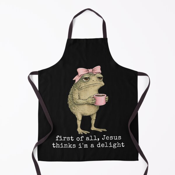 Artikelvorschau, Zunächst einmal: Jesus hält mich für ein entzückendes Frosch-Meme entworfen und verkauft von AnitaBice.