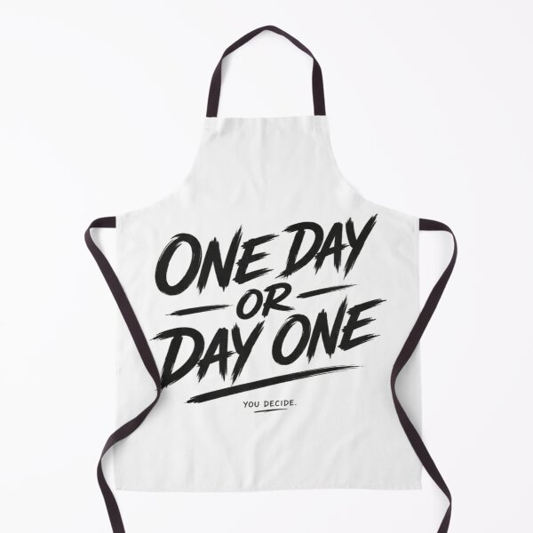 Item preview, One Day Or Day One Gym Motivation Fitness Quote designed and sold by PixelDown.