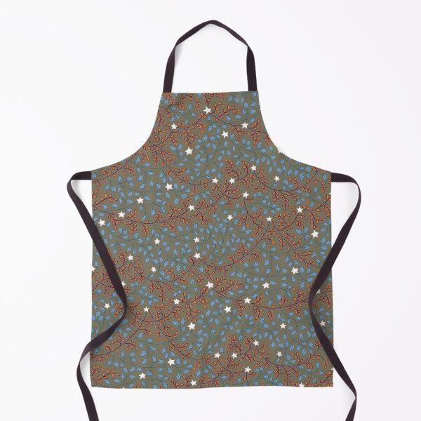 Item preview, Leaves And Stars - olive background designed and sold by tanaudel.