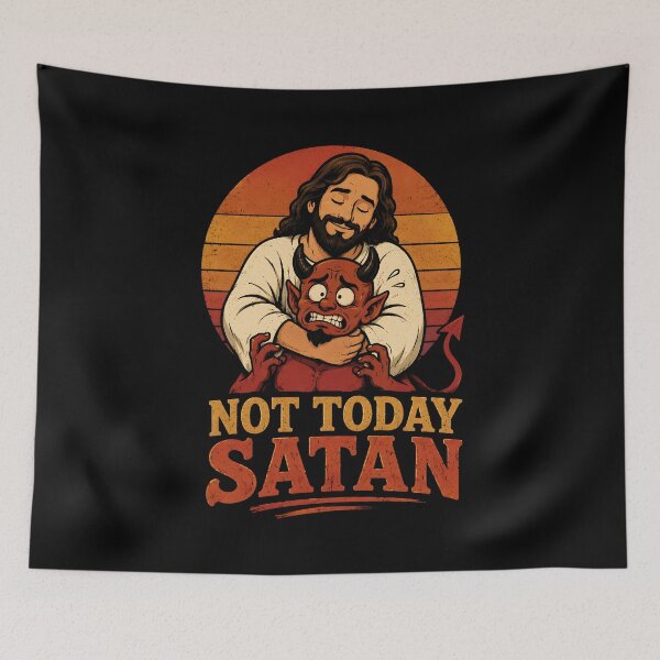 Item preview, Not Today Satan designed and sold by zoes-ink.