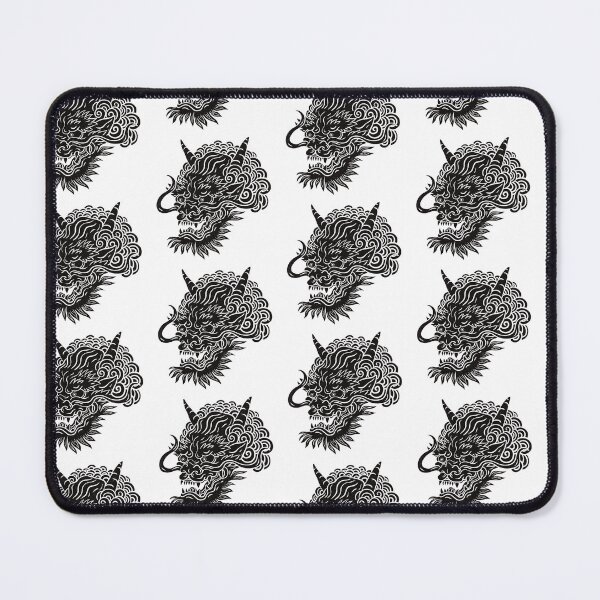 Item preview,  Japanese Oni Demon Black and White Illustration designed and sold by Milovidova.