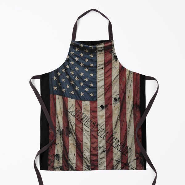 Item preview, Liberty Or Death Vertical Tattered American Flag designed and sold by IronDissident.