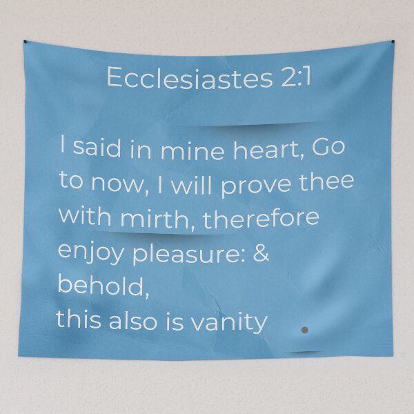 Item preview, Ecclesiastes 2:1 designed and sold by Undonemadenew.