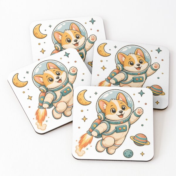 Item preview, Cute Corgi Astronaut Rocket Launch Space designed and sold by Idans.