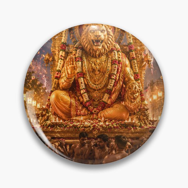 Artikelvorschau, Prozession zum Narasimha Jayanti-Fest | Kunstwerke zum hinduistischen Fest entworfen und verkauft von Homyar.