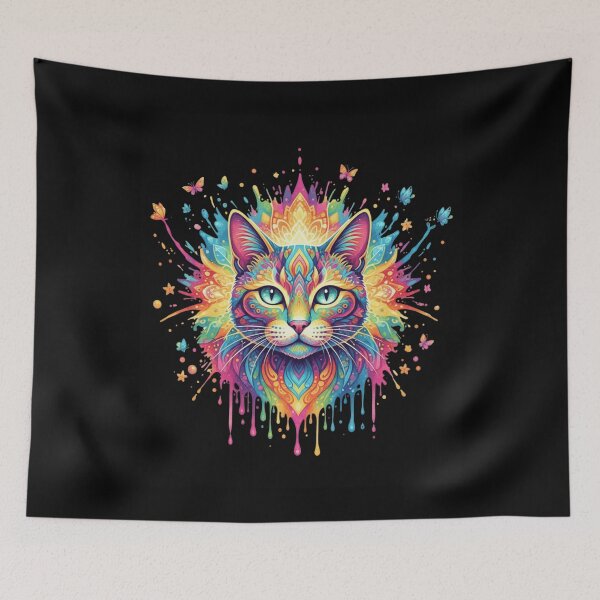 Item preview, Vibrant Mandala Cat designed and sold by NAB04.