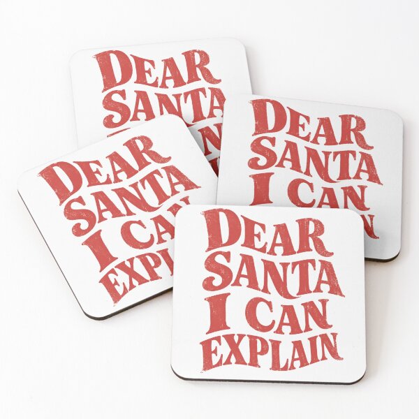 Item preview, Dear Santa I Can Explain Sarcastic Holiday Typography Tee designed and sold by PhylonBoxx.