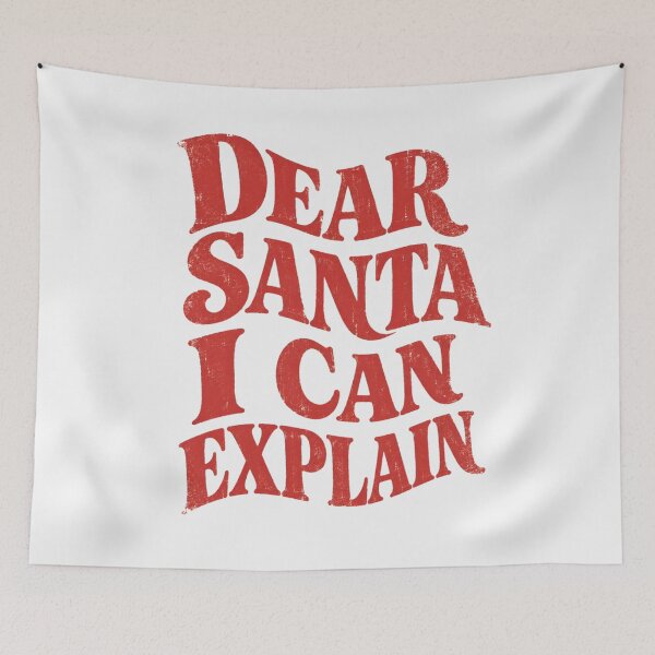 Item preview, Dear Santa I Can Explain Sarcastic Holiday Typography Tee designed and sold by PhylonBoxx.