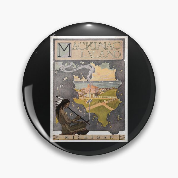Item preview, MACKINAC ISLAND, MICHIGAN U.S.A. ~VENI VIDI VICI~ ORIGINAL ART -1923 -FORT MICHILIMACKINAC designed and sold by V3GFX.